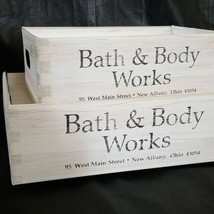 NEW BBW White Decorative Storage Boxes